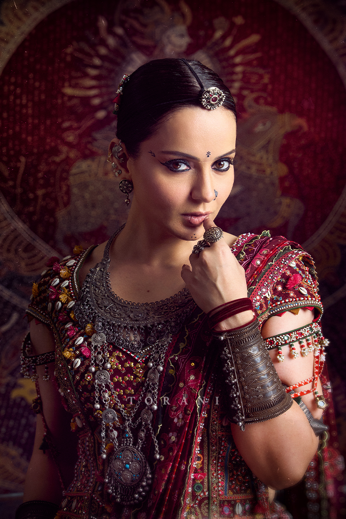 Kangana Ranaut in our Surkh Raktika Manchitra Lehenga Set
