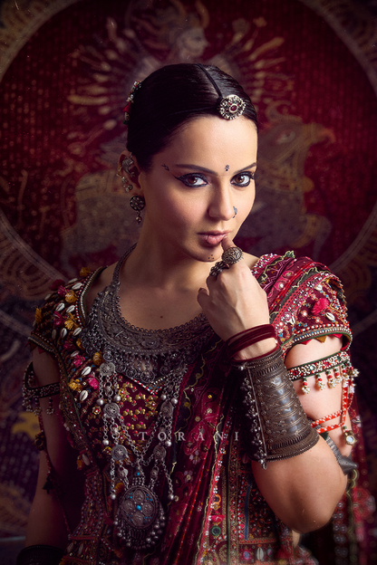 Kangana Ranaut in our Surkh Raktika Manchitra Lehenga Set