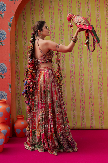 Shruti Bhargava &amp; Shubham Torani in our Custom Patola Set