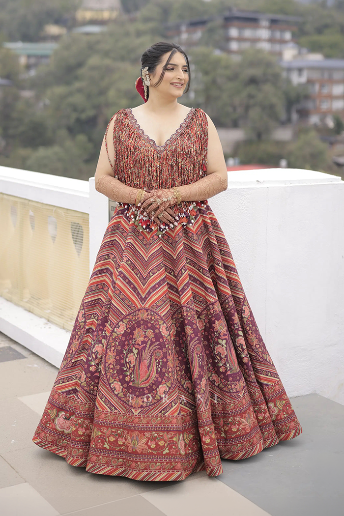 Avaani Chanana in our Laalima Raasya Abhisarika Lehenga Set