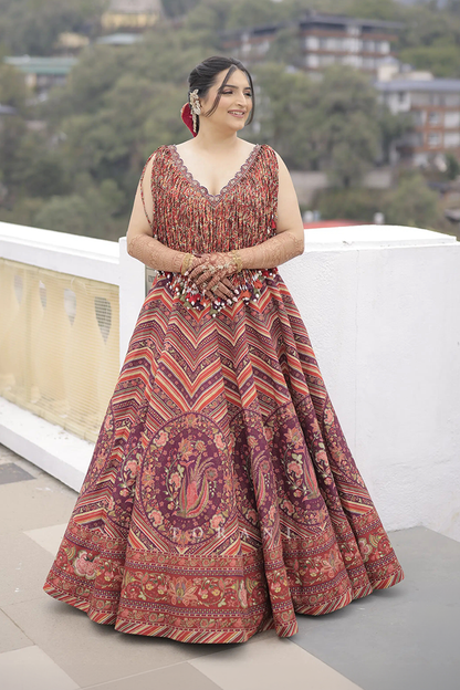 Avaani Chanana in our Laalima Raasya Abhisarika Lehenga Set
