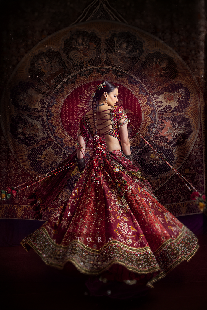 Kangana Ranaut in our Surkh Raktika Manchitra Lehenga Set