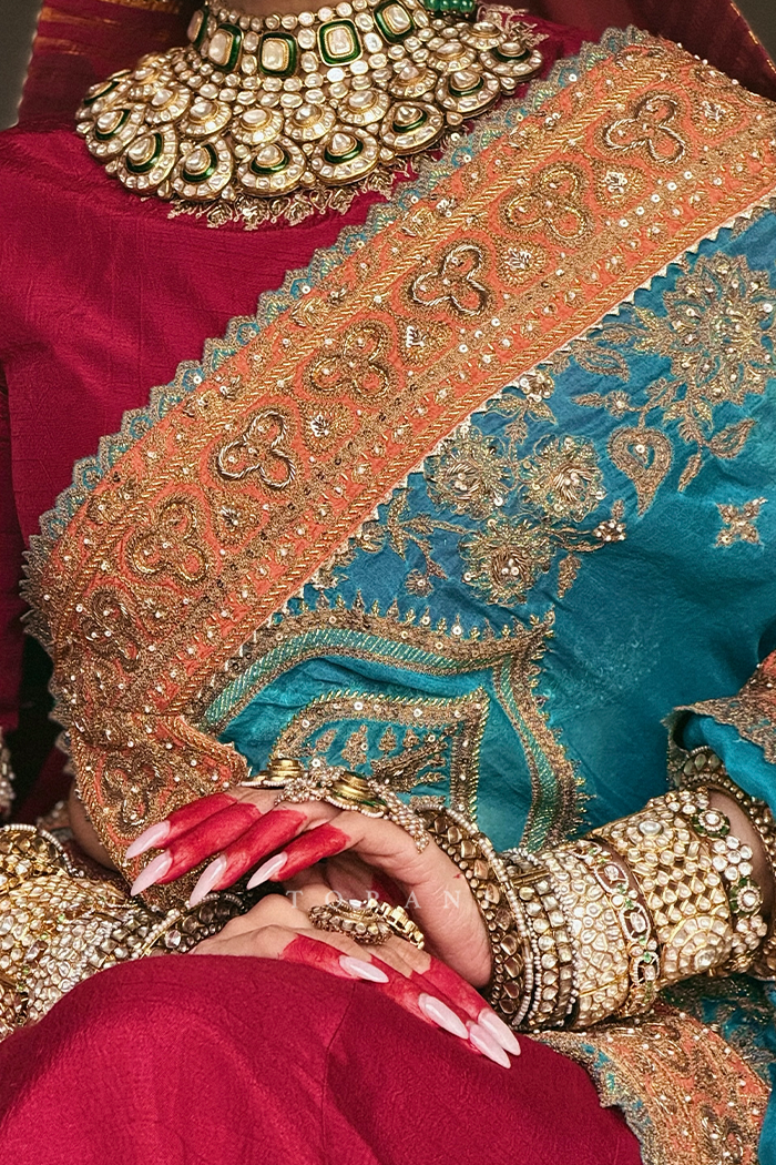 Komal Pandey in our Saroja Shreeja Malka Lehenga Set