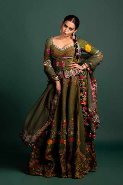 Parvathy Thiruvothu in our Dil Saaz Lara Lehenga Set