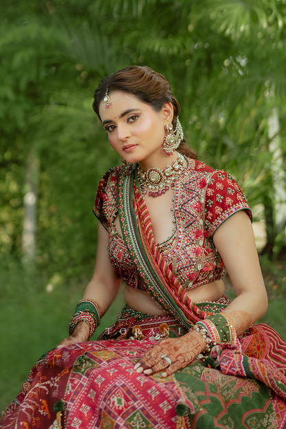 Disha Agarwal In Our Rangili Meenakshi Lehenga Set