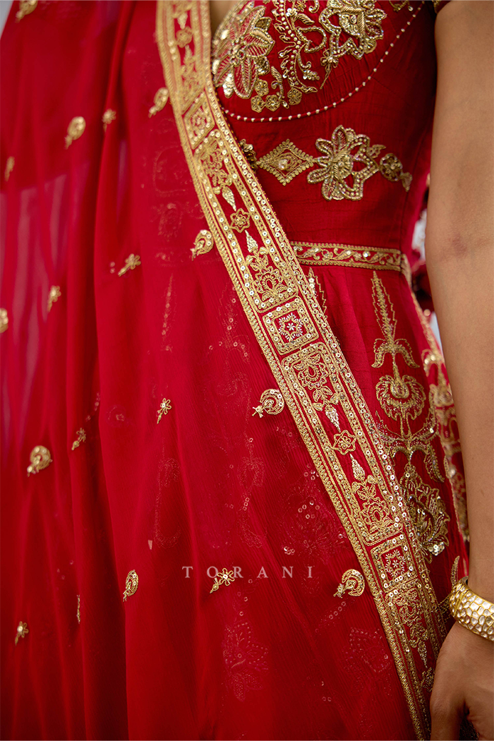 Lakshma Miral Anarkali Set