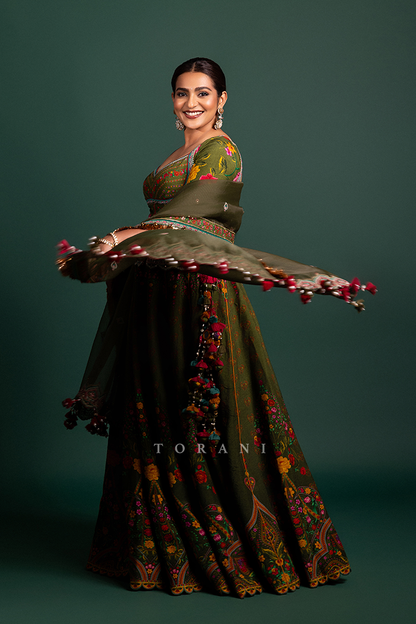 Parvathy Thiruvothu in our Dil Saaz Lara Lehenga Set