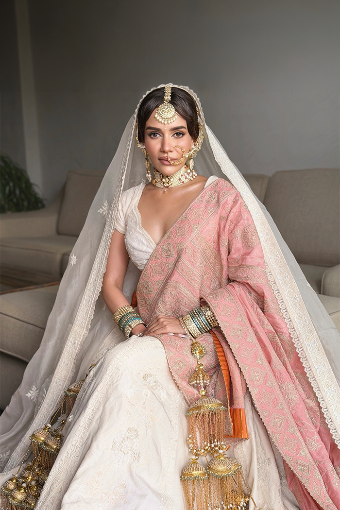 Komal Pandey in our Saroja Shreeja Malka Lehenga Set