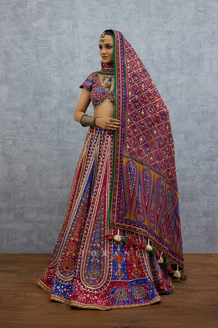 Niladri Surkhi Varna Lehenga Set