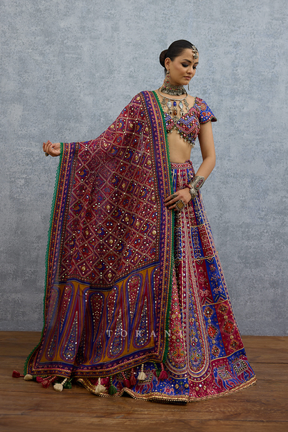 Niladri Surkhi Varna Lehenga Set