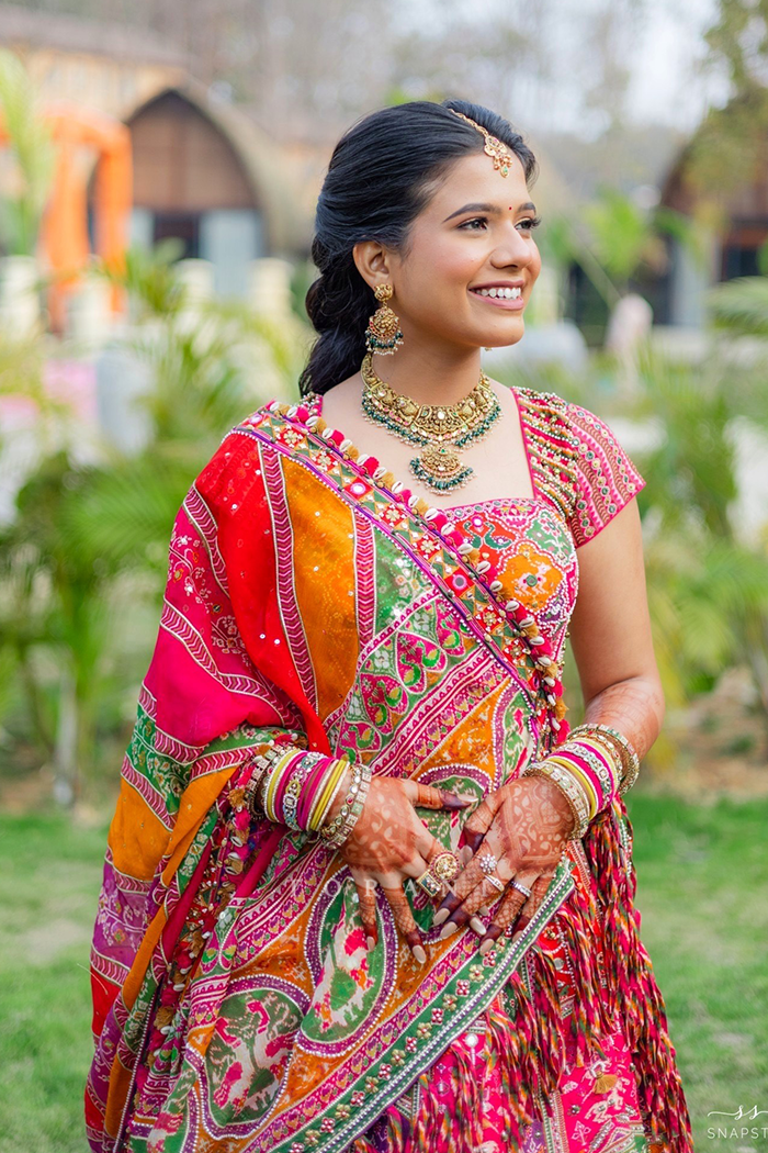 Anushka Agarwal in our Rangili Dhruvi Drashti Lehenga Set