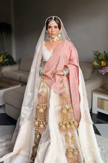 Komal Pandey in our Saroja Shreeja Malka Lehenga Set