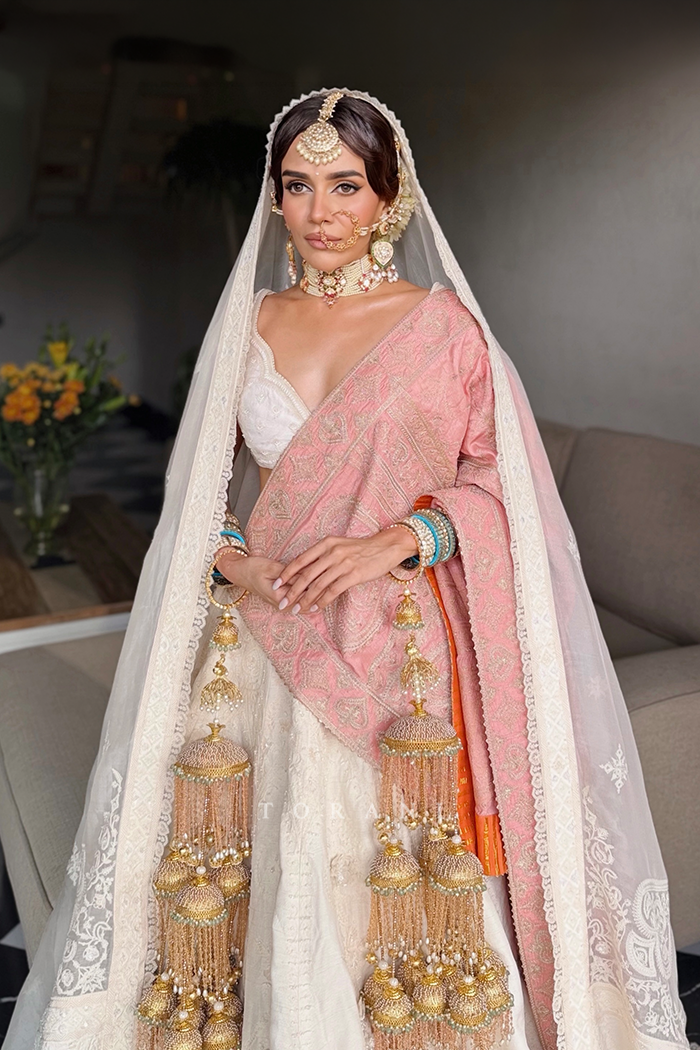 Komal Pandey in our Saroja Shreeja Malka Lehenga Set