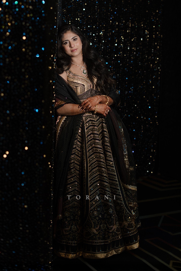 Palak Chandnani in our Custom Gulghast Lehenga Set