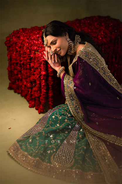 Ashna in our Custom Sabeena Sharara Set
