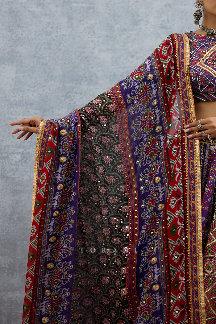 Mura Yalis Kanak Lehenga Set