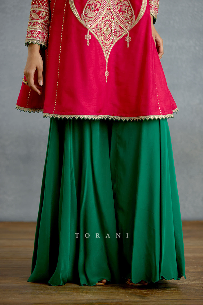 Dilkash Zamrud Sharara Set