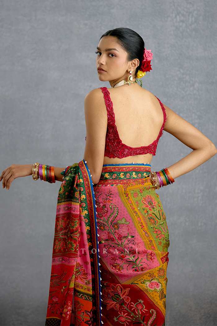 Surkh Pratima Kashish Blouse