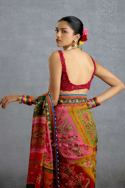 Surkh Pratima Kashish Blouse