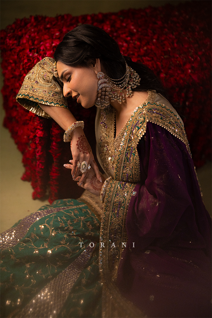Ashna in our Custom Sabeena Sharara Set