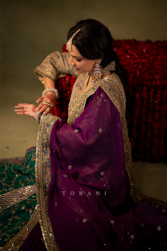 Ashna in our Custom Sabeena Sharara Set