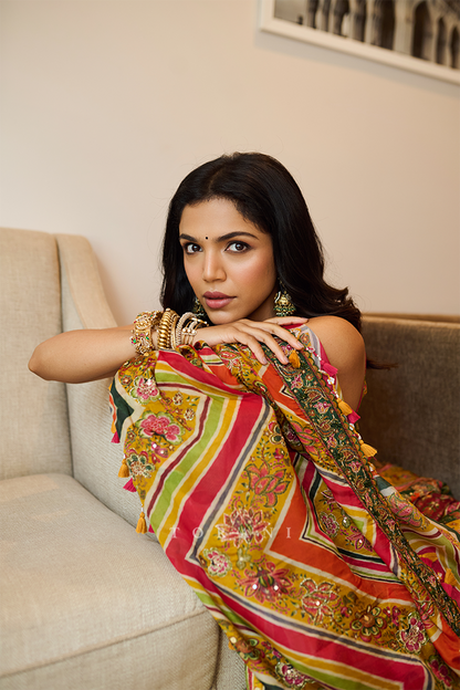 Shriya Pilgaonkar in our Chitrangi Sarika Anarkali Set
