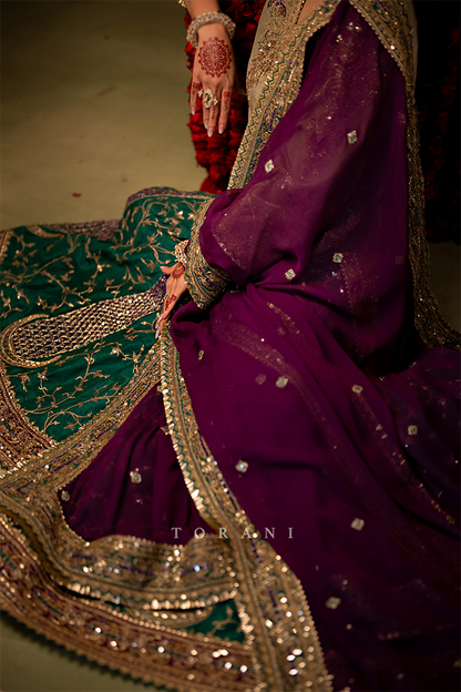 Ashna in our Custom Sabeena Sharara Set