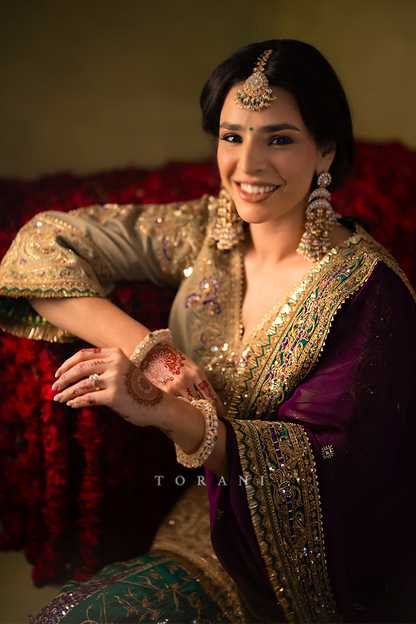 Ashna in our Custom Sabeena Sharara Set