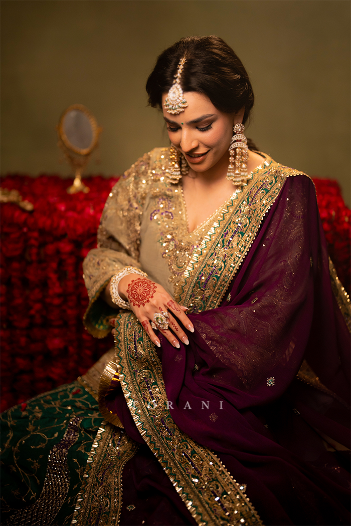 Ashna in our Custom Sabeena Sharara Set