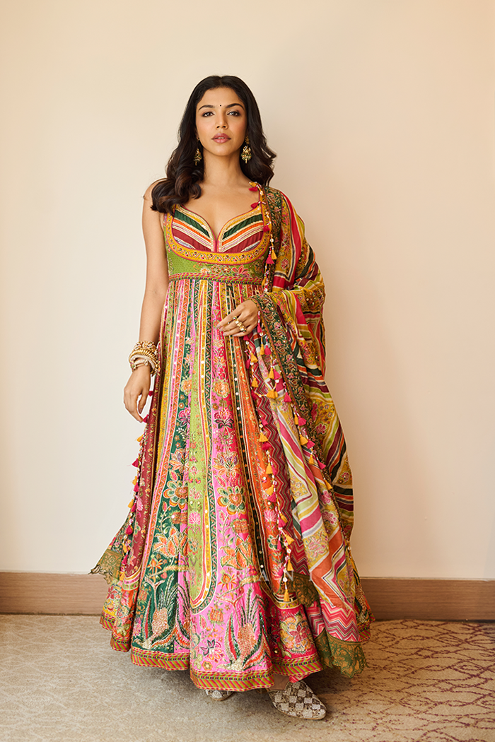Shriya Pilgaonkar in our Chitrangi Sarika Anarkali Set