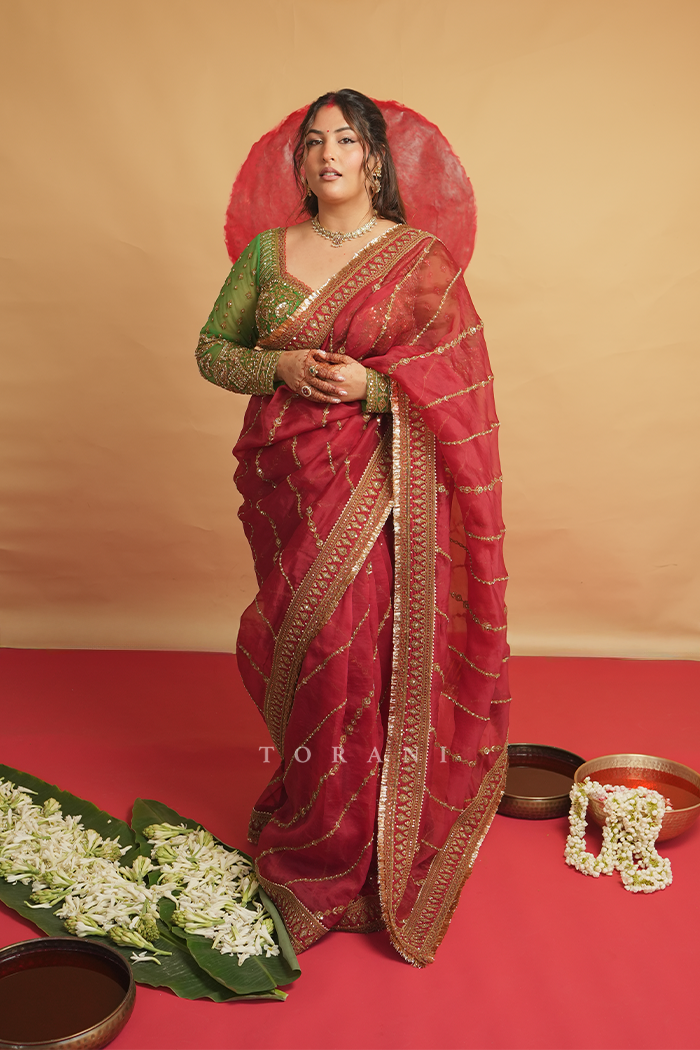 Sakshi Sindwani In our Saroja Ramani Saree Set