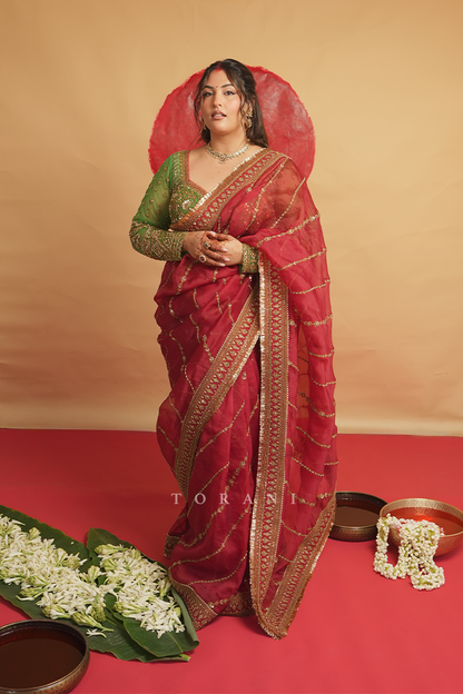 Sakshi Sindwani In our Saroja Ramani Saree Set