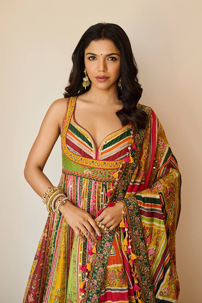 Shriya Pilgaonkar in our Chitrangi Sarika Anarkali Set