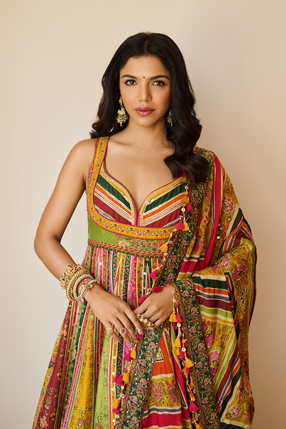 Shriya Pilgaonkar in our Chitrangi Sarika Anarkali Set