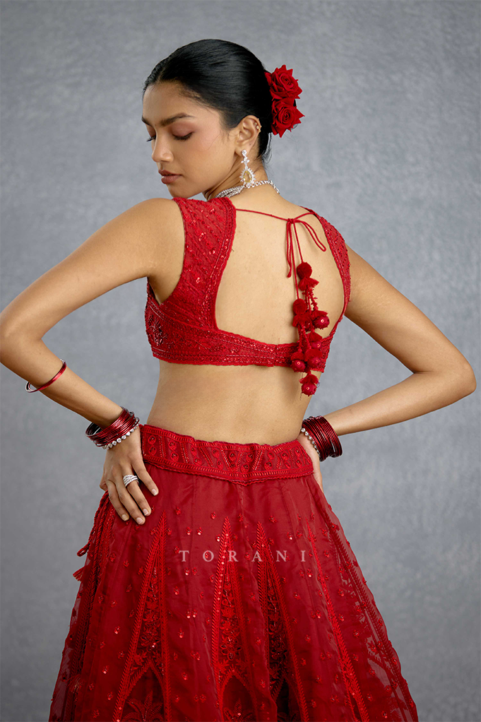 Surkh Saaz Lehenga Set