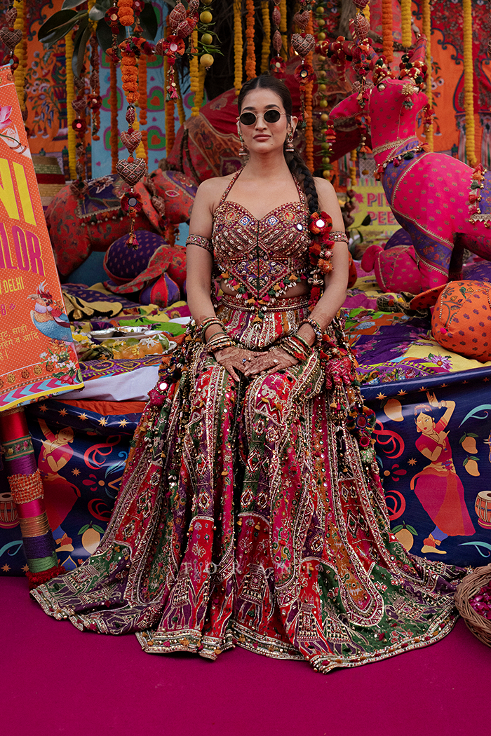 Shruti Bhargava in our Rangraaga Patola Sharara Set
