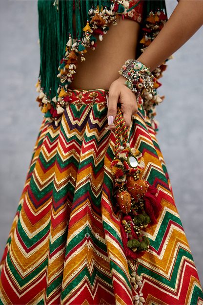 Chitrita Khanak Lehenga Set