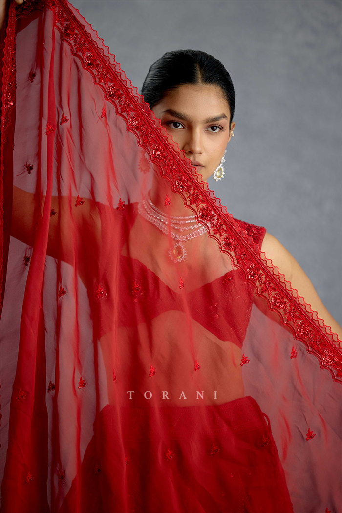 Surkh Saaz Lehenga Set