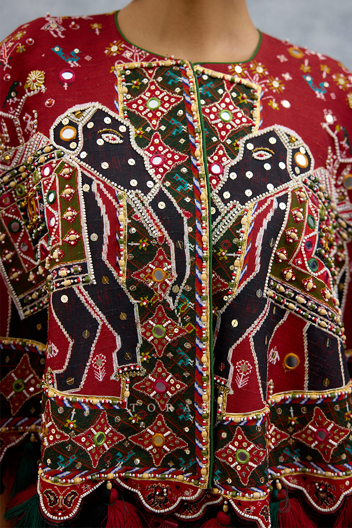 Surkhi Nagari Dhoti Set