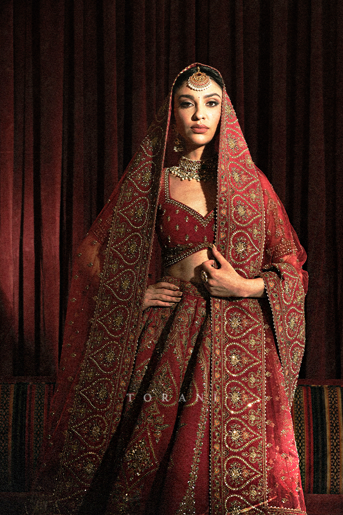Khush Mag in our Shamse Humaira Mariam Lehenga Set
