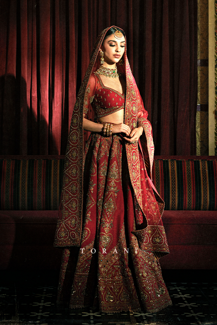 Khush Mag in our Shamse Humaira Mariam Lehenga Set