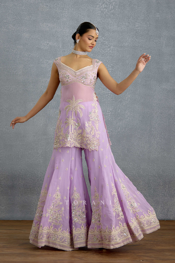 Nairika Chandra Sharara Set