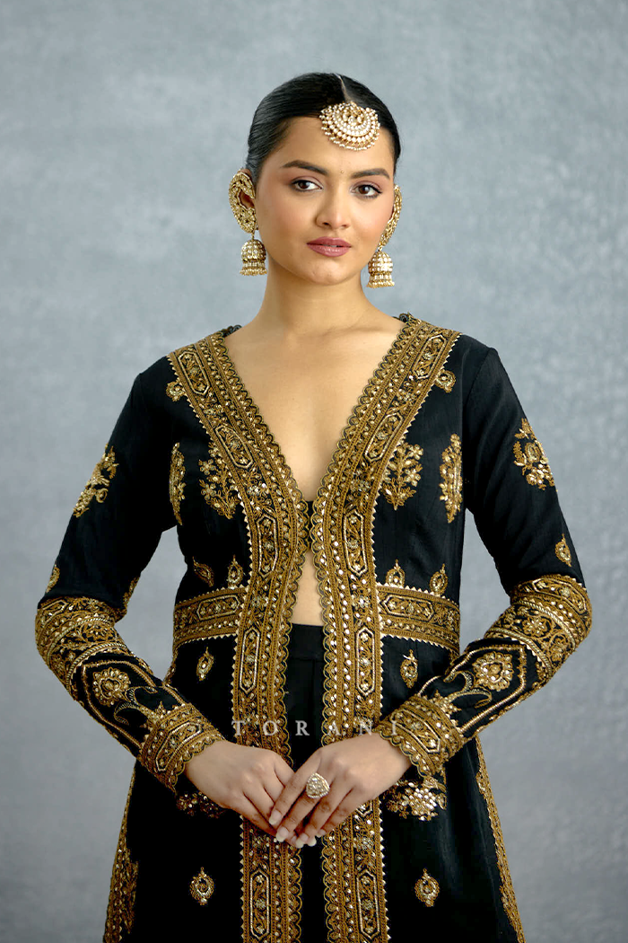 Siyahi Malika Jacket Set