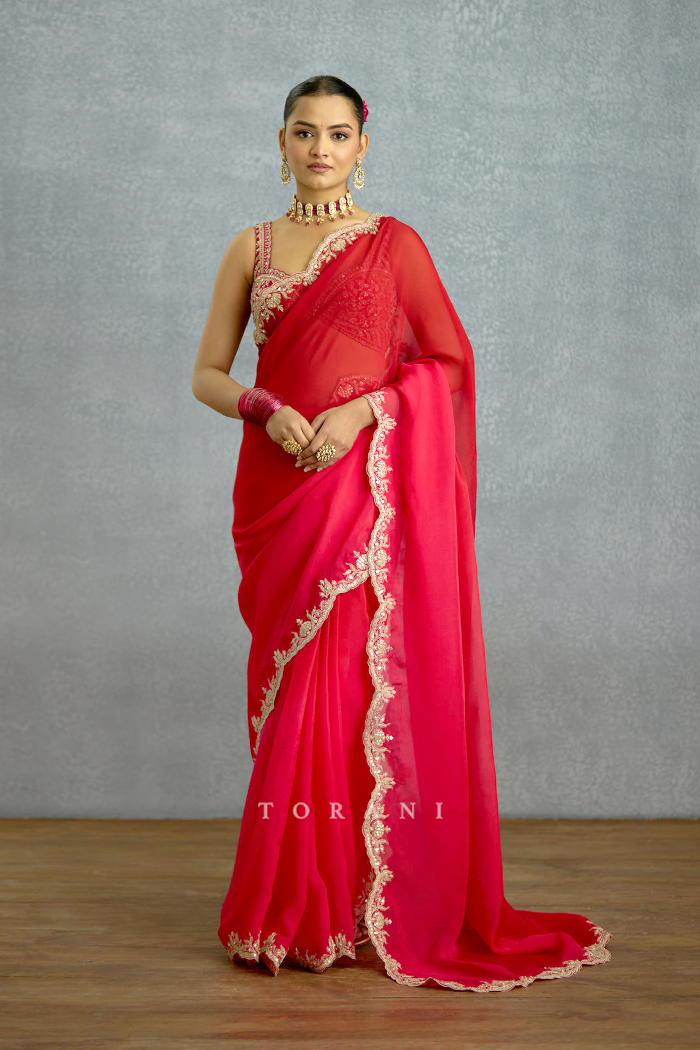 Malka Aab-e-Gulaab Ombre Saree