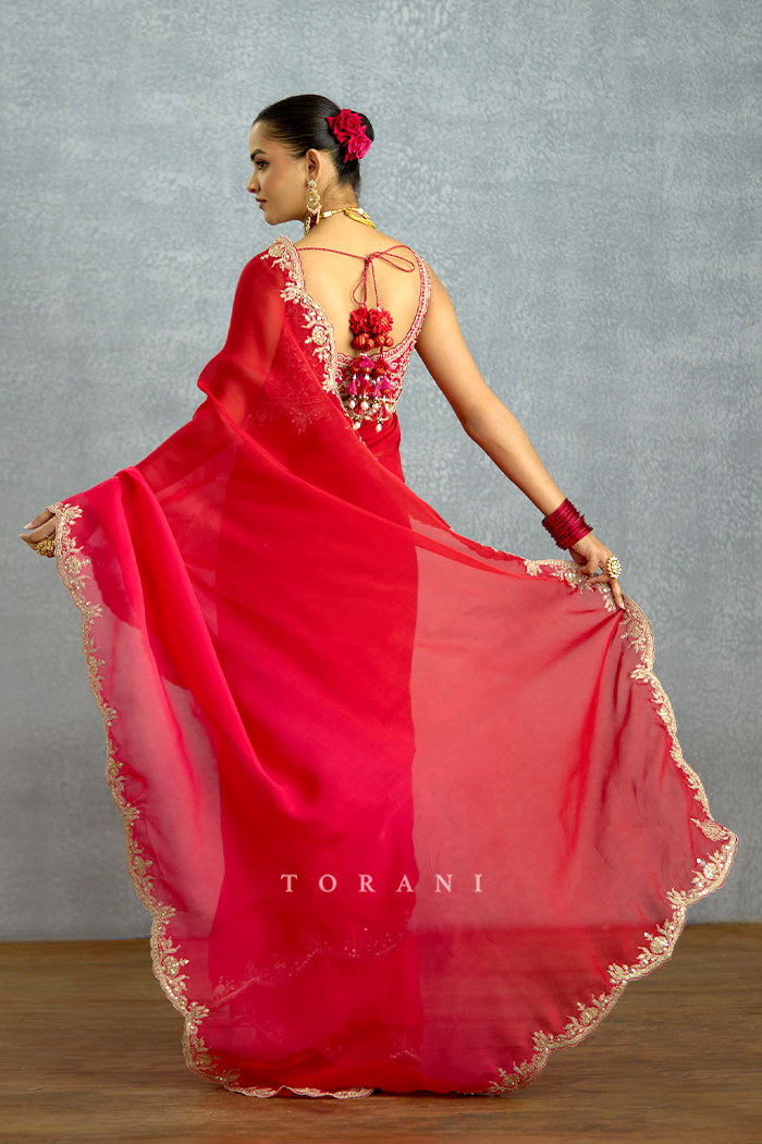 Malka Aab-e-Gulaab Ombre Saree