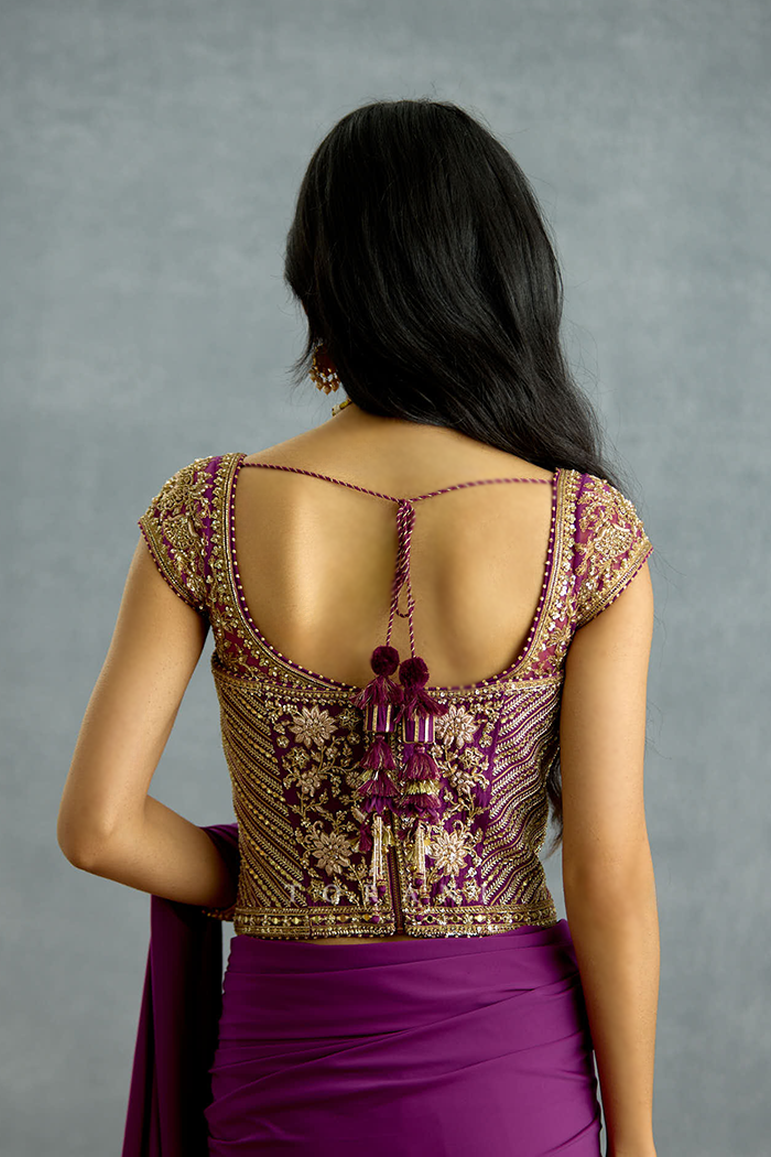 Banafsha Pranitha Saree Set – Bordered