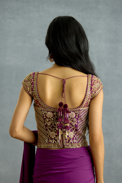 Banafsha Pranitha Saree Set – Bordered