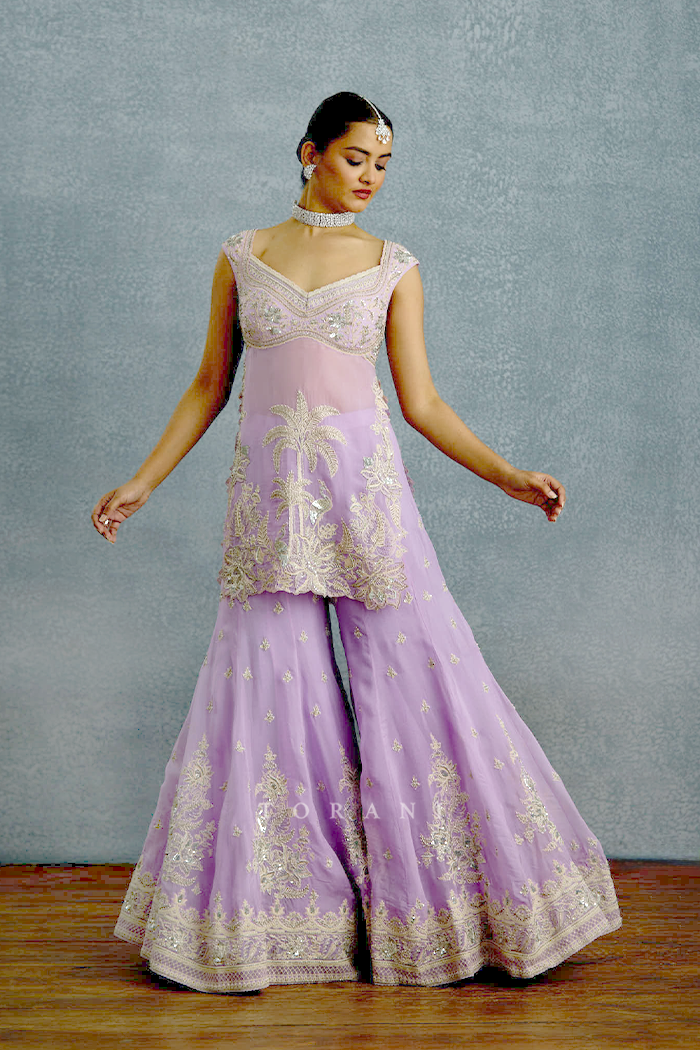 Nairika Chandra Sharara Set