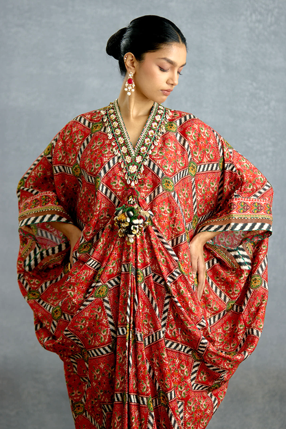 Raktika Patola Kaftan Set