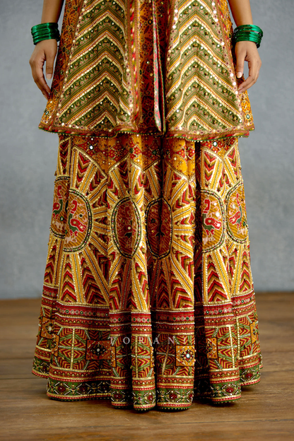 Kanak Patola Sharara Set